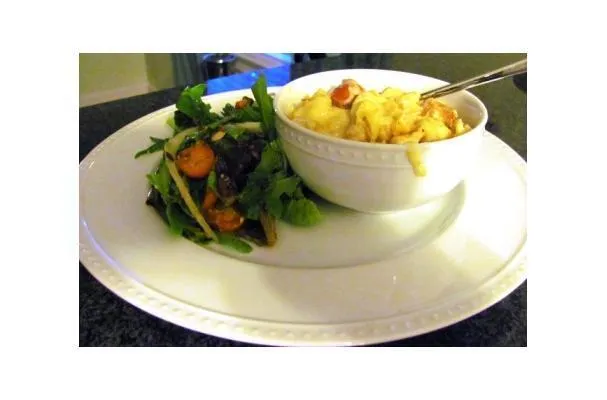 Macaroni au fromage et au football