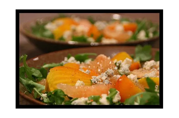 Salade de roquette aux oranges