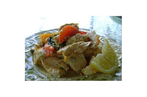 Salade de poulet grillé à la sauge et au basilic !