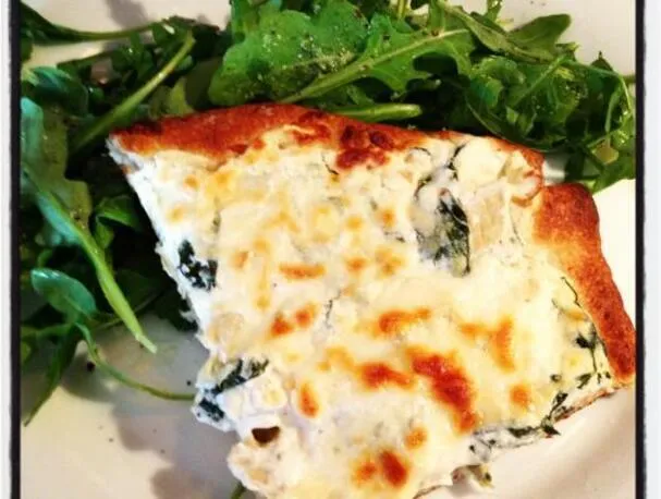 Lundi sans viande :: Pizza aux épinards et aux artichauts