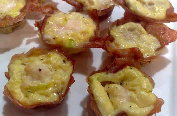 Œufs en cocotte au prosciutto et au crabe ou au homard