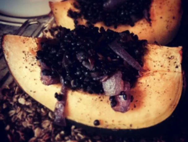 Courge poivrée rôtie