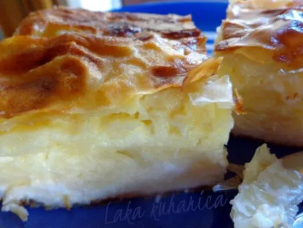 Tarte au lait caillé et à la feta