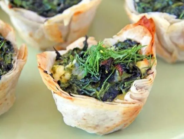 Tasses de Spanakopita