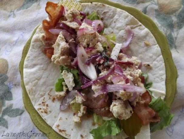 Salade d'été enroulée