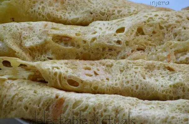 Yeshimbra Injera : Injera à la farine de pois chiche