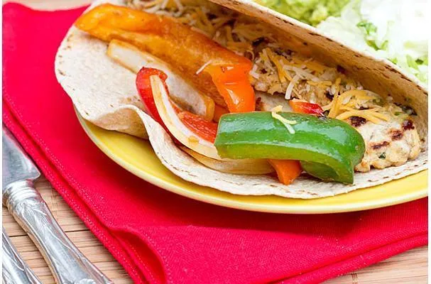 Fajitas au poulet par Mommie Cooks