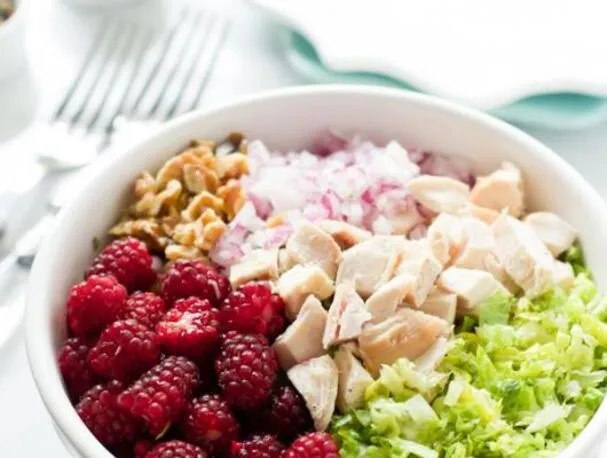 Salade hachée aux tayberries